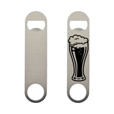 sublimation silver Bar Blade bottle opener